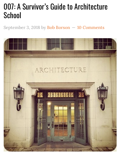 Life of an architect Blog